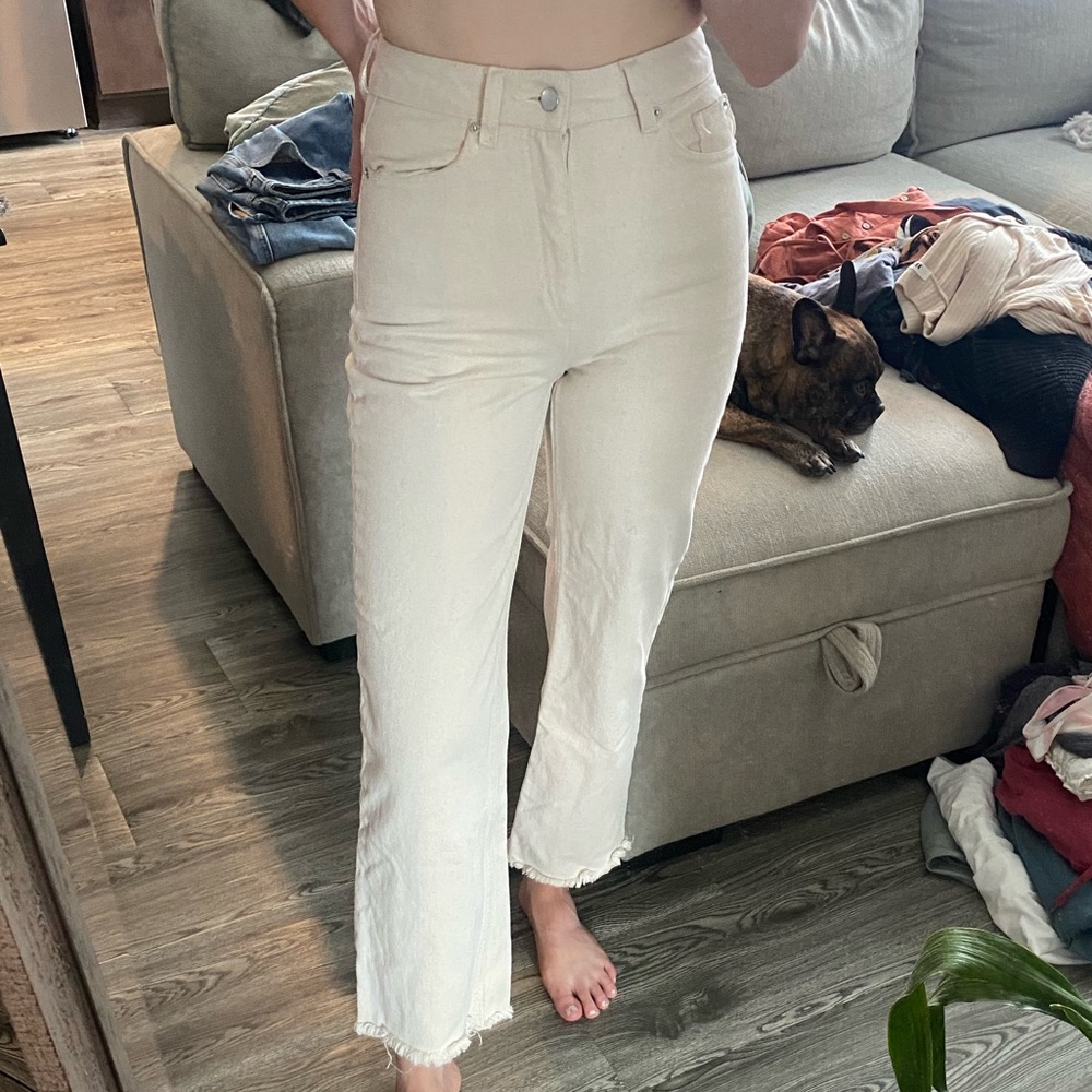 HM off white jeans